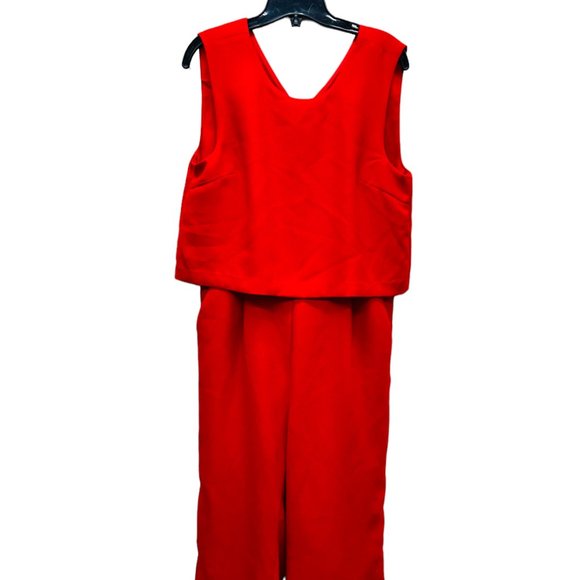 Just Female Sleeveless Women’s Jumpsuit Red - Size Small - Picture 1 of 9